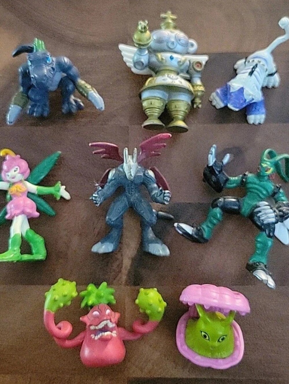 Vintage Digimon Figures Lot Of 8- Rare Toys Bandai H-T Early 2000s GUC